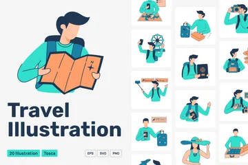 Voyage Pack d'Illustrations