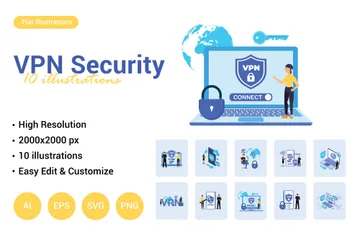 VPN Security Illustration Pack