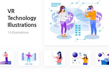 Technologie VR Pack d'Illustrations