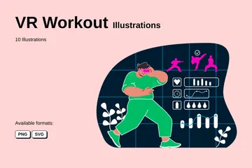VR Workout Illustration Pack