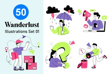 Wanderlust Illustration Pack