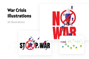 War Crisis Illustration Pack