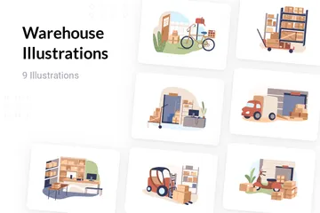 Warehouse Illustration Pack