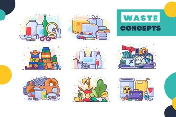 Waste Illustration Pack
