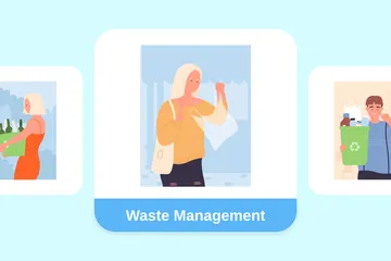 Waste Management Illustration Pack