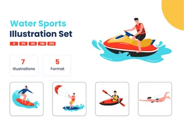 Water Sports Illustration Pack