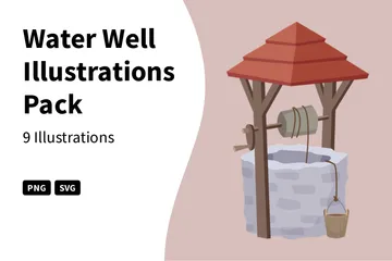 Water Well Illustration Pack