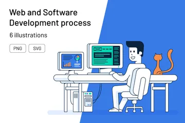 Web And Software Development Illustration Pack