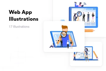 Web-App Illustrationspack