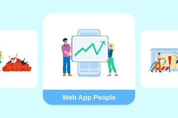 Web-App-Leute Illustrationspack