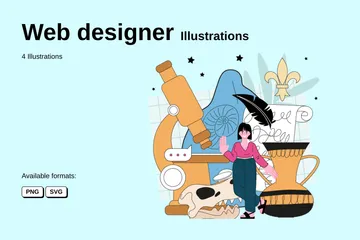 Web Designer Illustration Pack