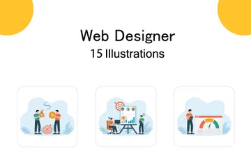 Web Designer Illustration Pack