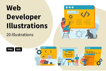 Web Developer Illustration Pack