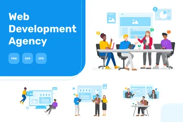Web Development Agency Illustration Pack