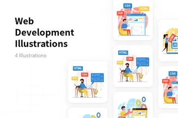 Web Development Illustration Pack