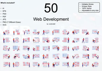 Web Development Illustration Pack