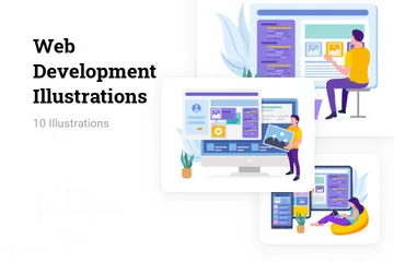 Web Development Illustration Pack