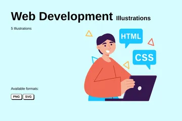 Web Entwicklung Illustrationspack