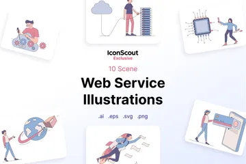 Web Service Illustration Pack