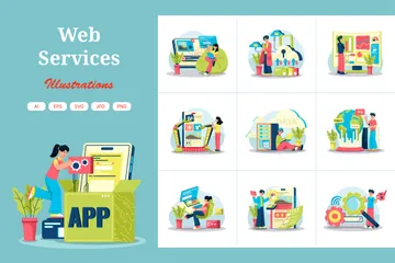 Web Services Illustration Pack