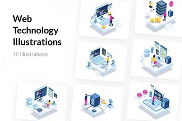 Web Technology Illustration Pack