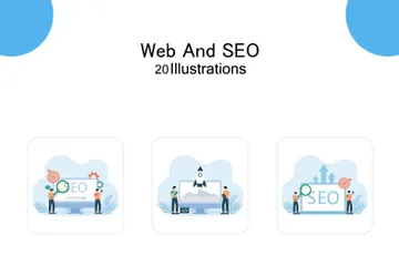 Web und SEO Illustrationspack