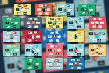 Web Virtual Social Life Illustration Pack