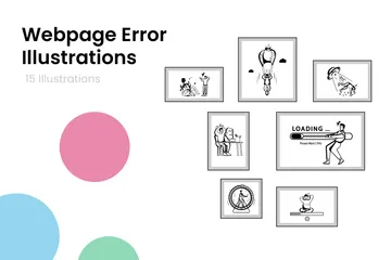 Webpage Errors Illustration Pack