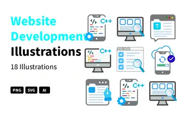 Website Development Illustration Pack