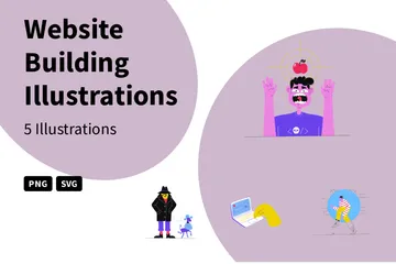 Website-Erstellung Illustrationspack