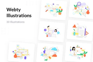 Webty Illustration Pack