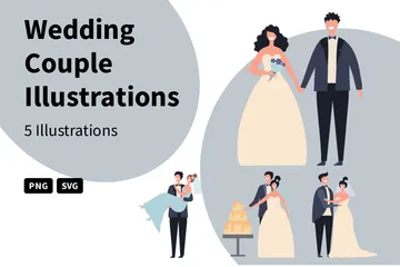 Wedding Couple Illustration Pack