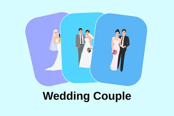 Wedding Couple Illustration Pack