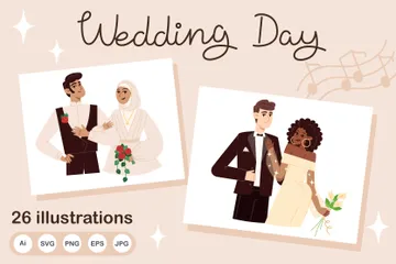 Wedding Day Illustration Pack