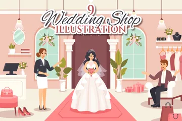 Wedding Shop Illustration Pack