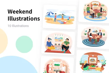 Weekend Illustration Pack