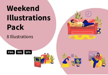 Weekend Illustration Pack