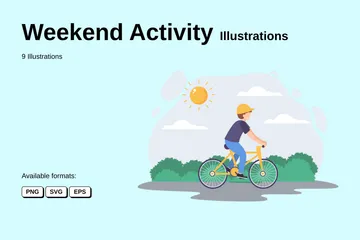 Weekend Activity Illustration Pack