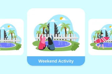 Weekend Activity Illustration Pack