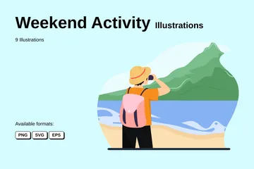 Weekend Activity Illustration Pack