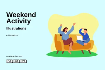 Weekend Activity Illustration Pack