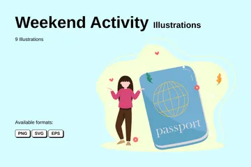 Weekend Activity Illustration Pack