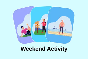 Weekend Activity Illustration Pack