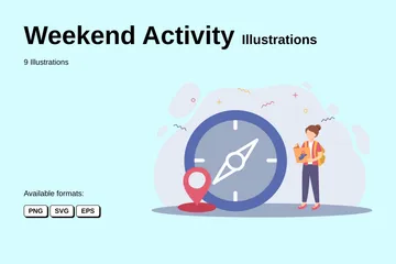 Weekend Activity Illustration Pack