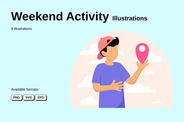 Weekend Activity Illustration Pack