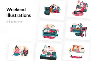 Weekend Illustration Pack