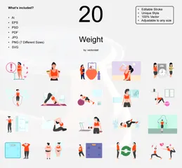 Weight Illustration Pack