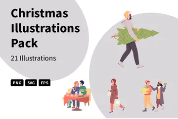 Weihnachten Illustrationspack