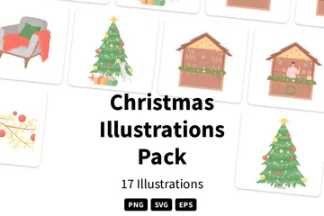Weihnachten Illustrationspack