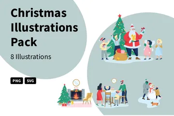 Weihnachten Illustrationspack